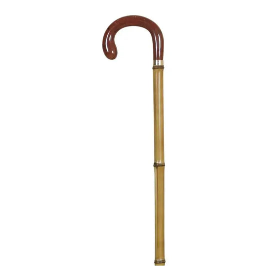 Garcia 1880 Bambus Gehstock, Nacarina-Griff, mit Gummi
