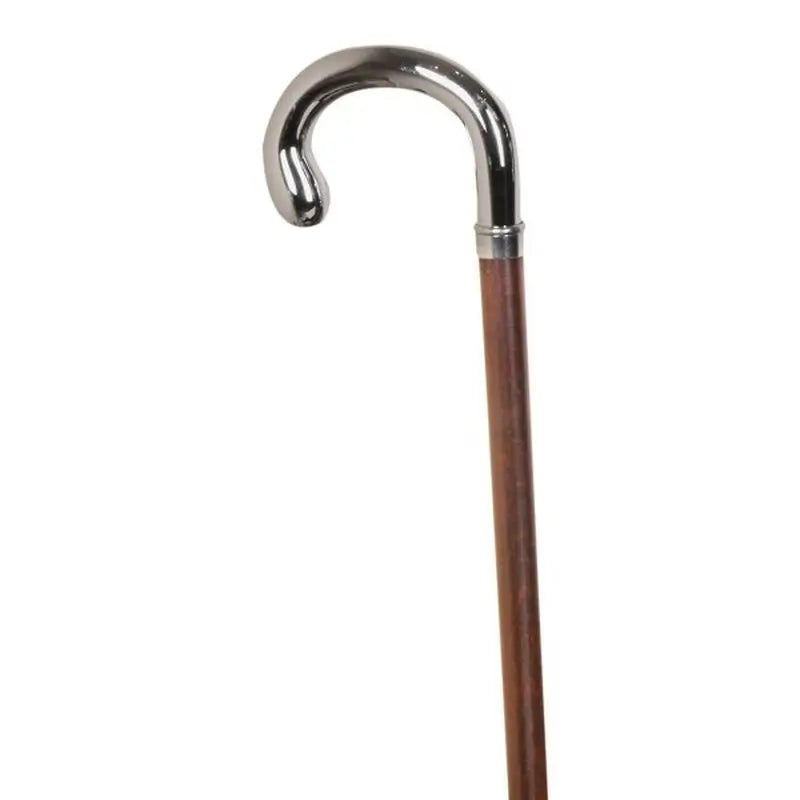 Garcia 1880 Gehstock Buche Braun Vernickelt Faust, 22 Mm mit Gummi