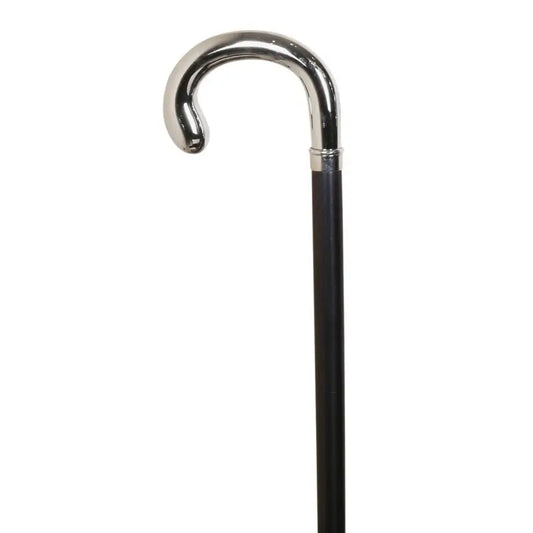 Garcia 1880 Gehstock Buche Schwarz Vernickelt 22 Mm Mit Gummi