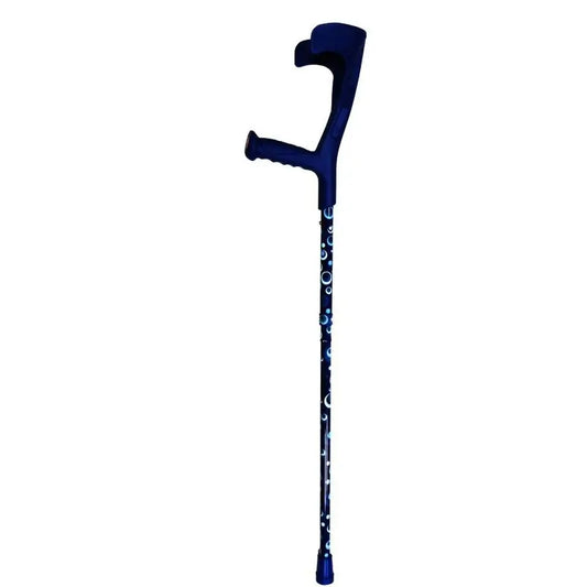 García 1880 Englisch Spazierstock Blau gestempelt Kreise (Paar)