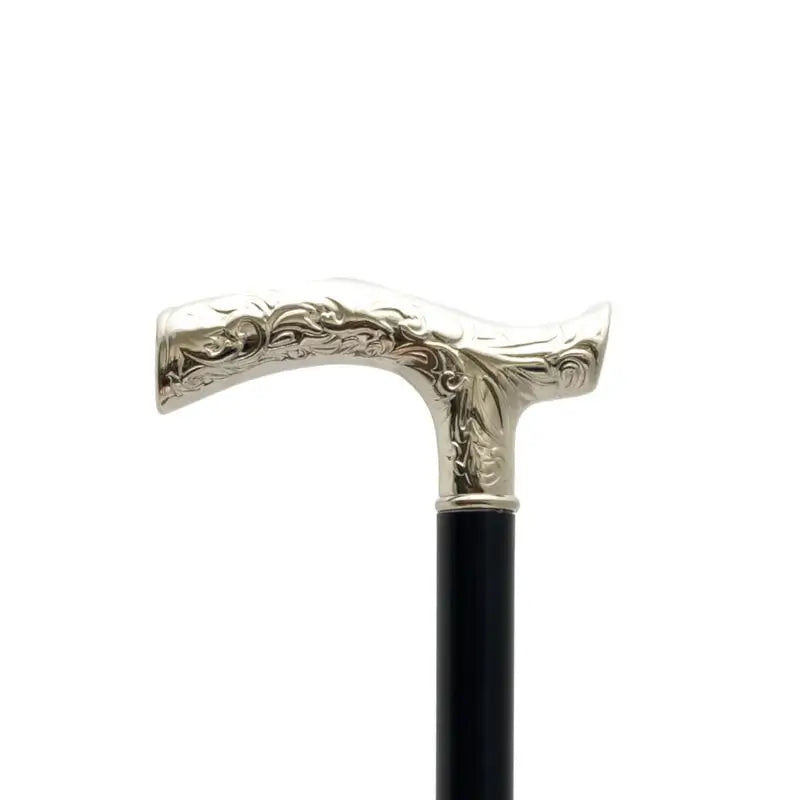 Garcia 1880 Schwarz Buche Muletilla Vernickelt Gravierte Faust
