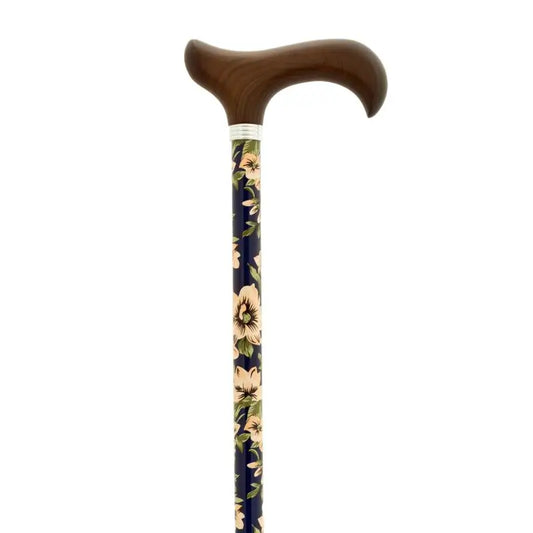 García 1880 Ausziehbare Krücke, Blau, Blumenform, Holz P