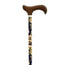 García 1880 Ausziehbare Krücke, Blau, Blumenform, Holz P