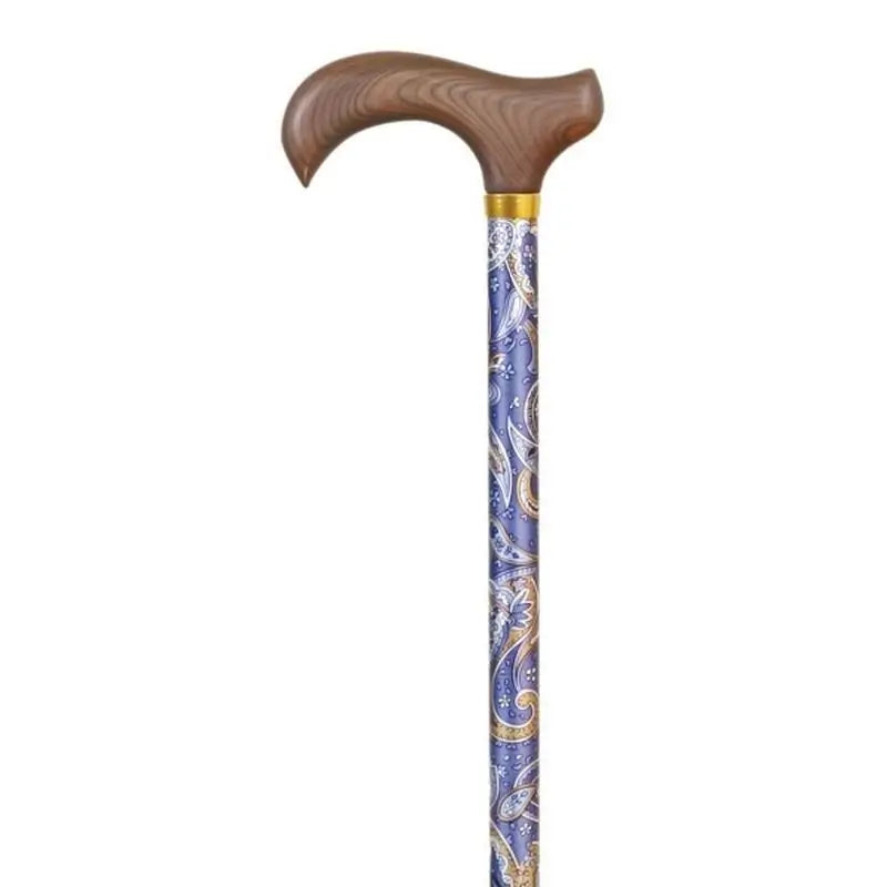 Garcia 1880 Ausziehbare Krücke, Blau Kaschmir, Holz P