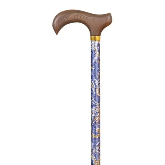 Garcia 1880 Ausziehbare Krücke, Blau Kaschmir, Holz P