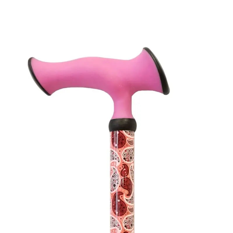 Garcia 1880 Ausziehbare Krücke, Fuchsia Soft Ergonomic Grip