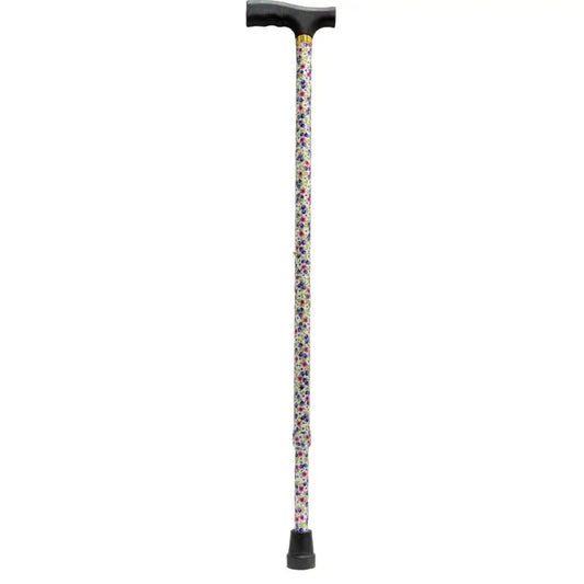 Garcia 1880 Muletilla ausziehbar Silber kleine Blumen Kunststoff Manschette
