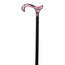 García 1880 Muletilla Haya Schwarz Buche Schwarz Derby Manschette Methacrylat Rosa und Schwarz