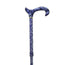 García 1880 Faltbare Krücke Blau Druck Blau Methacrylat Faust Blau