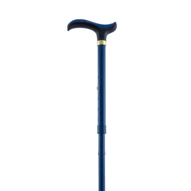 García 1880 Faltbare Krücke Faltbare Krücke Blauer Druck Soft Touch Fist