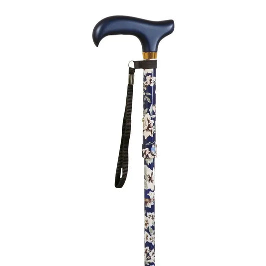 Garcia 1880 Mini-Faltkrücke, Blaue Blumen