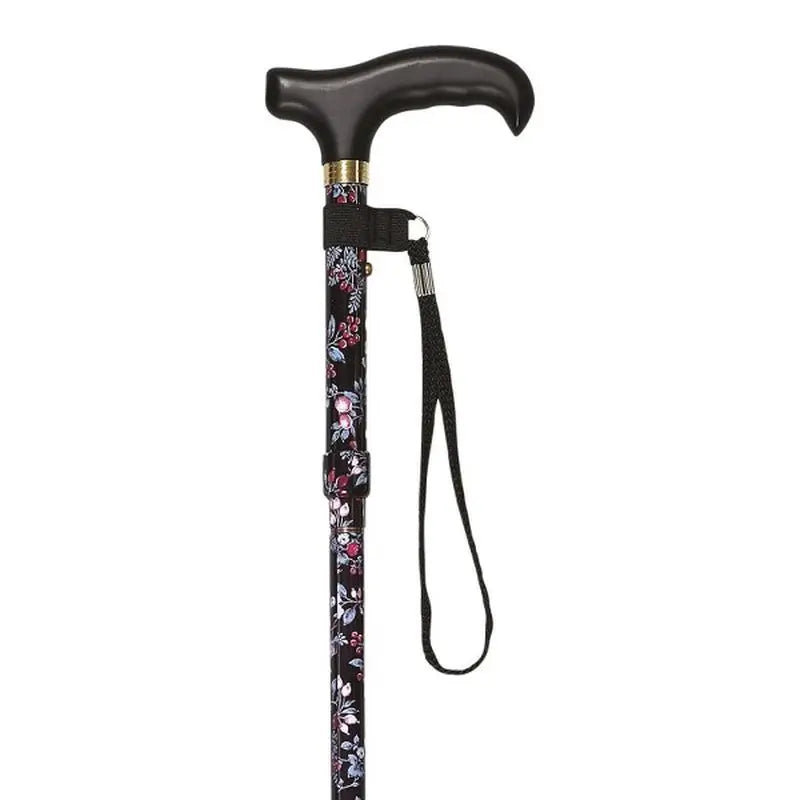 Garcia 1880 Mini-Klappkrücke, schwarz blumengestempelt
