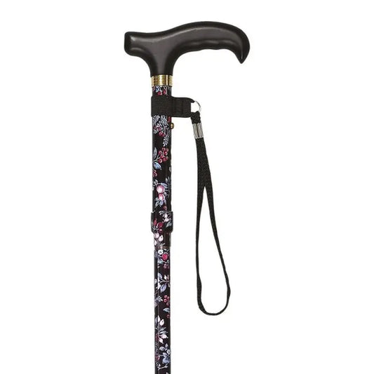 Garcia 1880 Mini-Klappkrücke, schwarz blumengestempelt