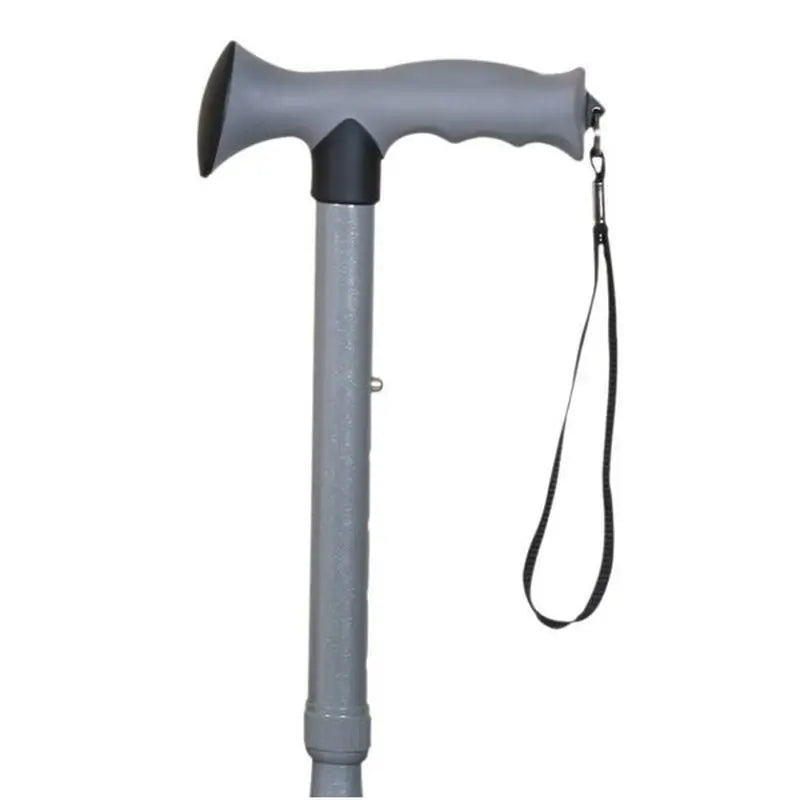 Garcia 1880 Klappbare Krücke Ergonomisch Soft Touch Ergonomischer Griff, Grau