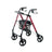 Garcia 1880 Aluminium-Rollator mit höhenverstellbarem Sitz (rot)
