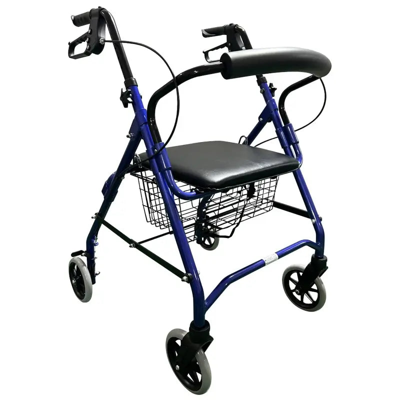 Garcia 1880 Aluminium Rollator mit Bremsen (Blau)
