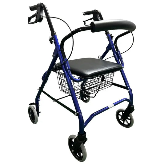 Garcia 1880 Aluminium Rollator mit Bremsen (Blau)