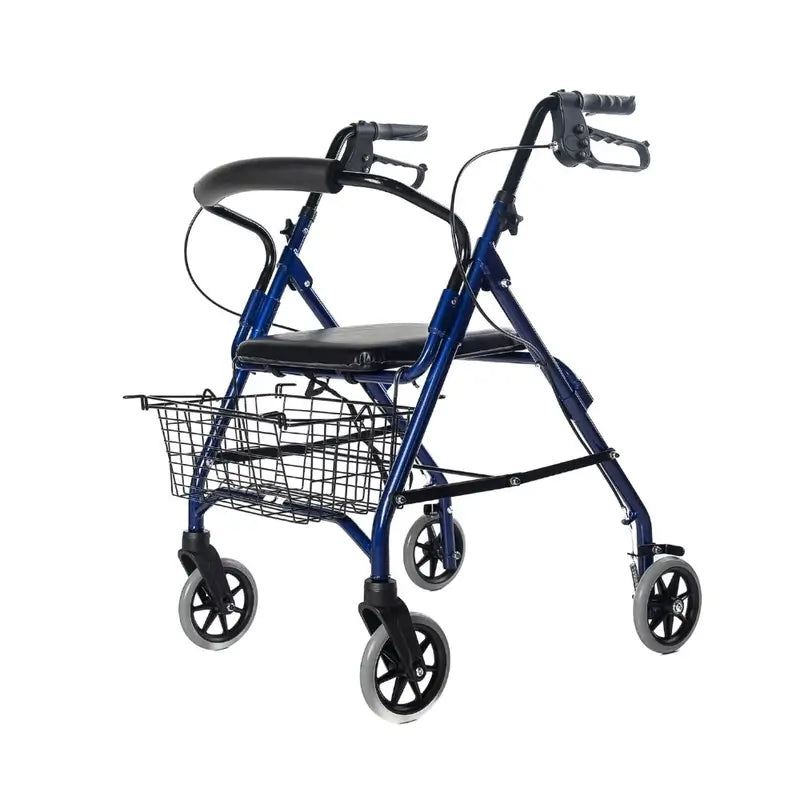 Garcia 1880 Aluminium Rollator mit Bremsen (Blau)