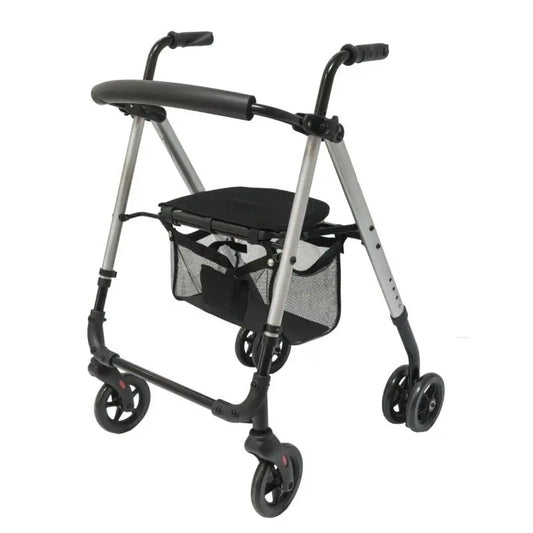 García 1880 Rollator Aluminium Druckbremsen New Style (Grau)