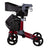 Garcia 1880 Folding Aluminium Rollator mit Bremsen New Style (Rot)