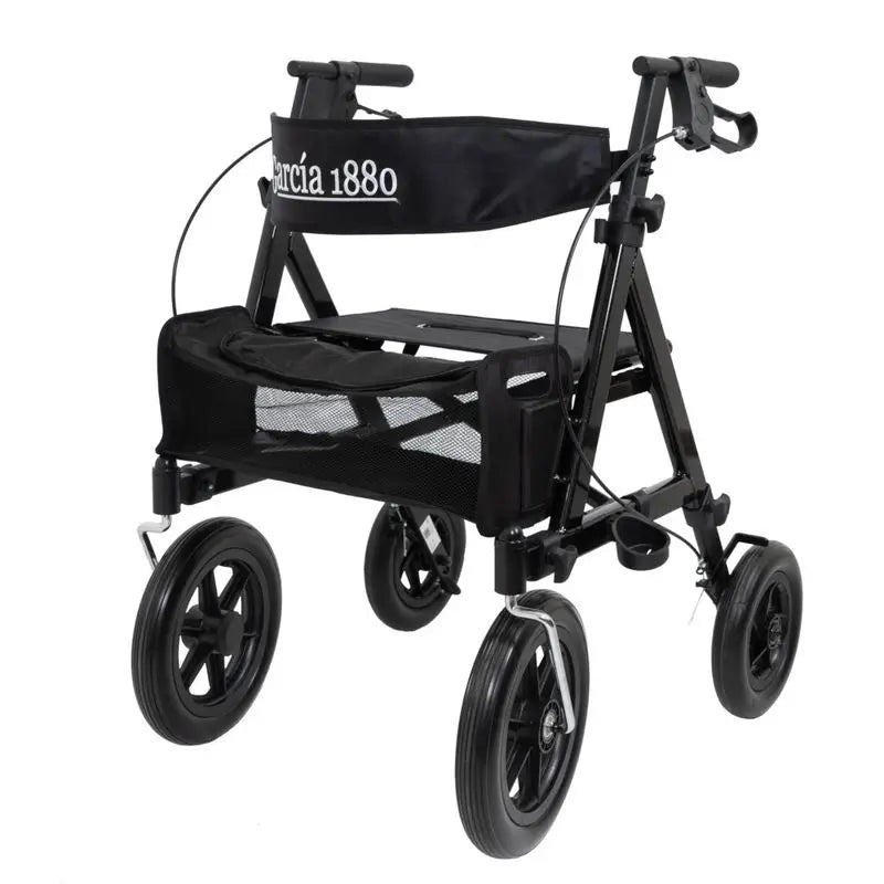 Garcia 1880 Faltbarer Aluminium Rollator 300mm Räder