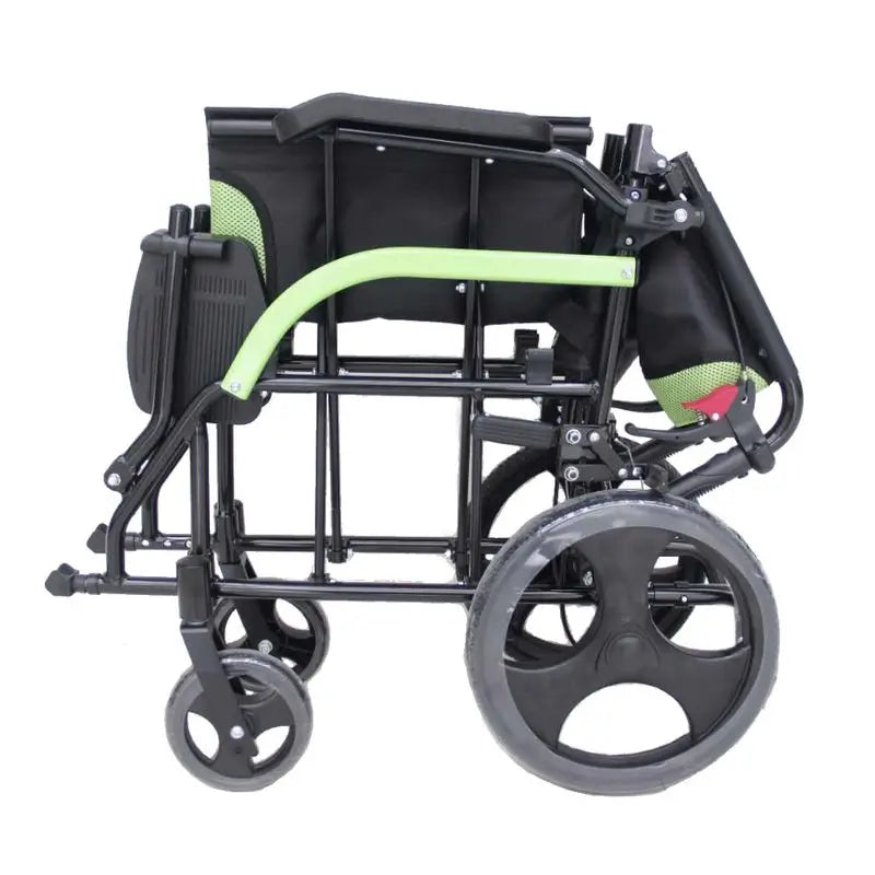 Garcia 1880 Aluminium Transportrollstuhl Aluminium Transportrollstuhl Klappbare Arme