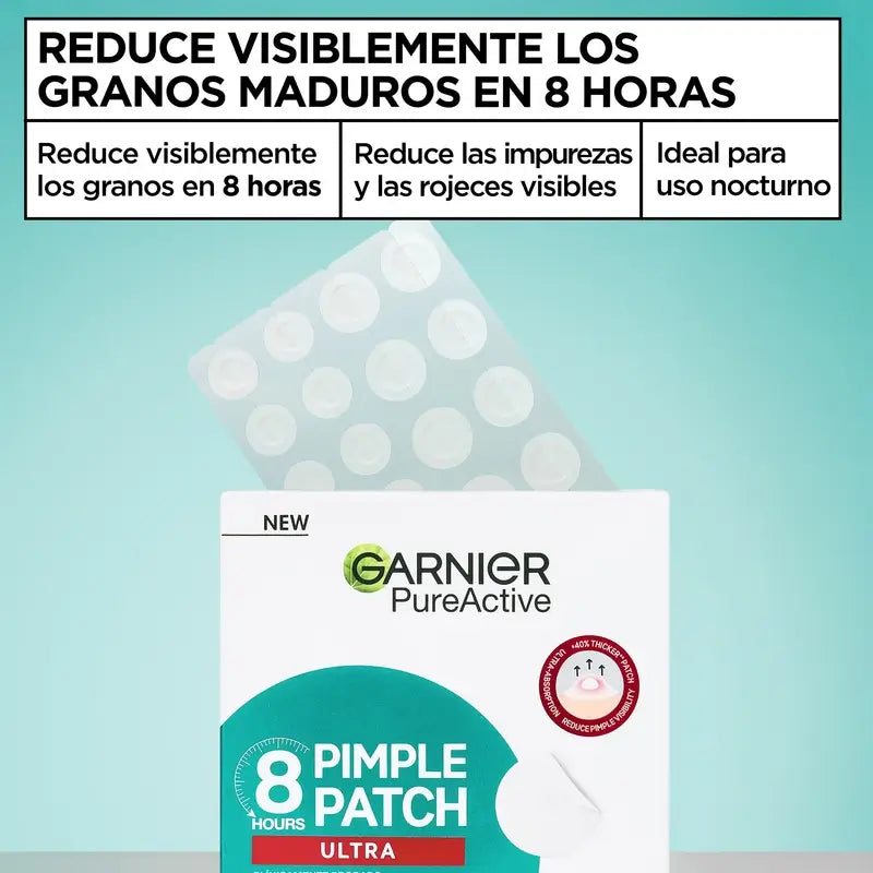 Garnier Anti-Akne Pureactive 8H Pickel Patch Ultra , 22 Einheiten