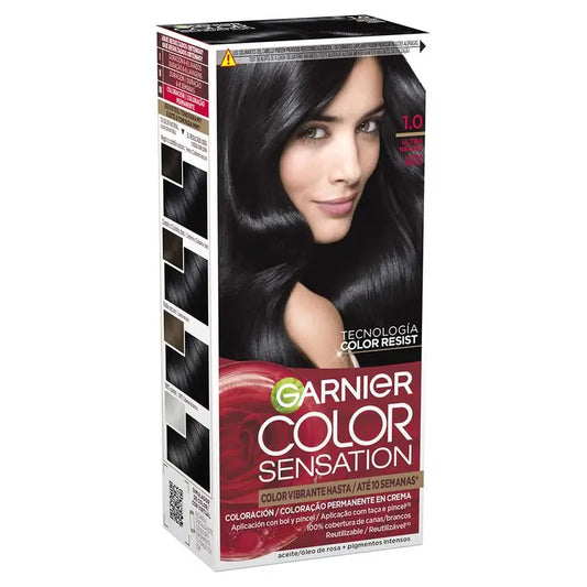 Garnier Color Sensation Creme Dauerhafte Farbe 1.0 Ultra Schwarz