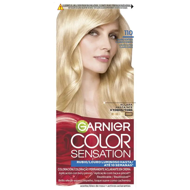 Garnier Color Sensation Creme Dauerhafte Haarfarbe 110 Extra Hellblond