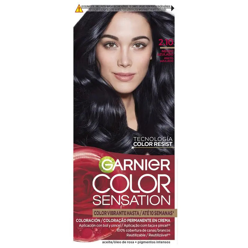 Garnier Color Sensation Creme Permanent Farbe 2.1 Blau Schwarz