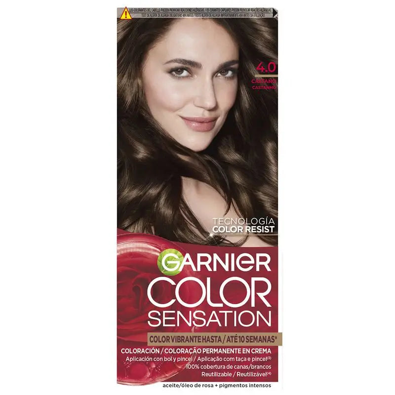 Garnier Color Sensation Creme Dauerhafte Haarfarbe 4.0 Braun