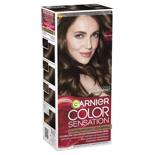 Garnier Color Sensation Creme Dauerhafte Haarfarbe 4.0 Braun