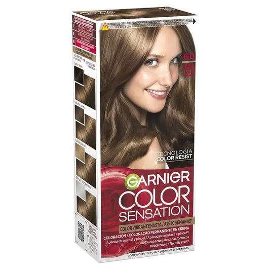 Garnier Color Sensation Creme Dauerhafte Haarfarbe 6.0 Dunkelblond
