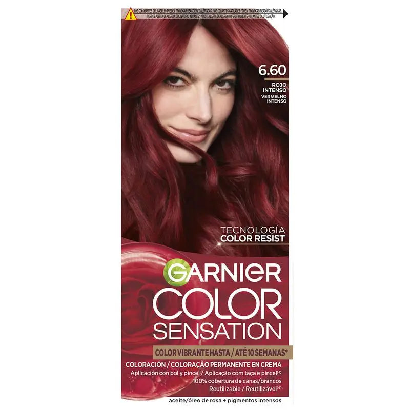 Garnier Color Sensation Permanente Creme Farbe 6.60 Intensives Rot