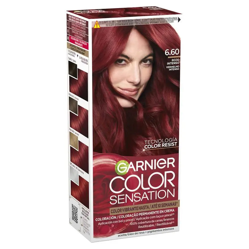 Garnier Color Sensation Permanente Creme Farbe 6.60 Intensives Rot