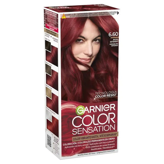 Garnier Color Sensation Permanente Creme Farbe 6.60 Intensives Rot