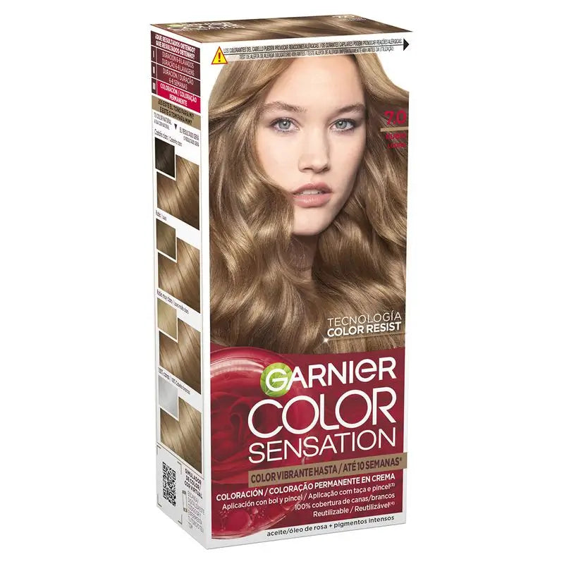 Garnier Color Sensation Creme Dauerhafte Haarfarbe 7.0 Blond