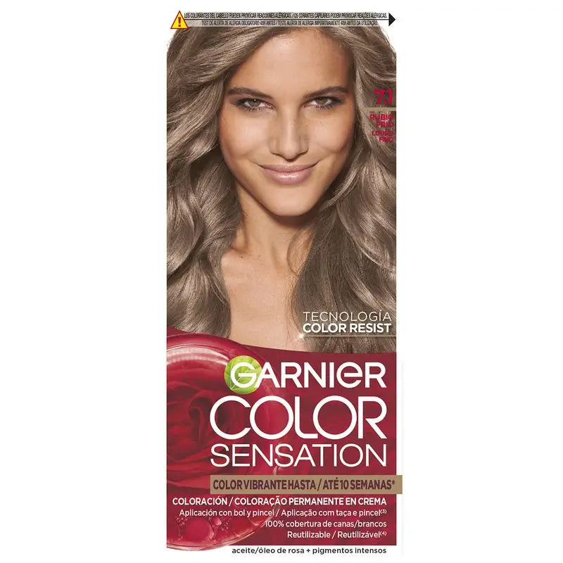 Garnier Color Sensation Creme Dauerhafte Farbe 7.1 Kühles Blond