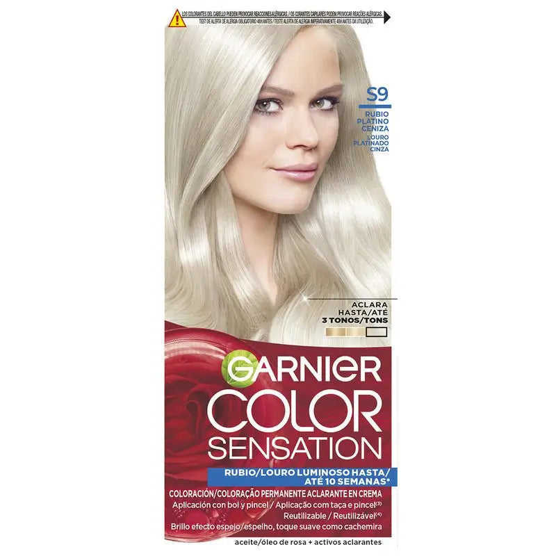 Garnier Color Sensation Creme Dauerhafte Haarfarbe 9.0 Platin Aschblond