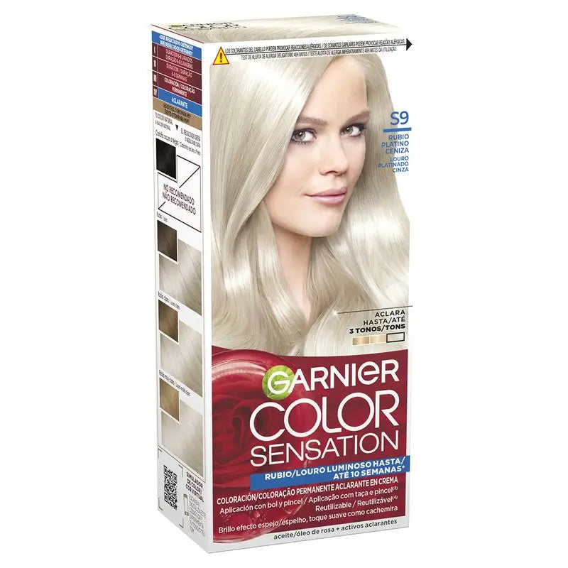 Garnier Color Sensation Creme Dauerhafte Haarfarbe 9.0 Platin Aschblond