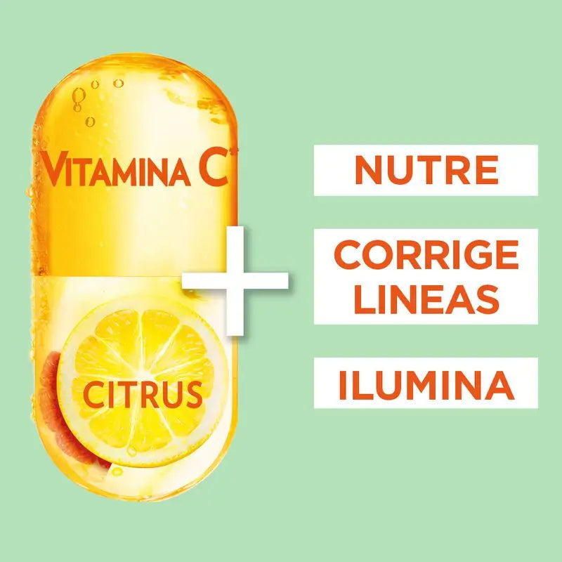 Die Garnier Brightening Day Cream mit Vitamin C pflegt, korrigiert Fältchen und verleiht der Haut Tag für Tag mehr Ausstrahlung.