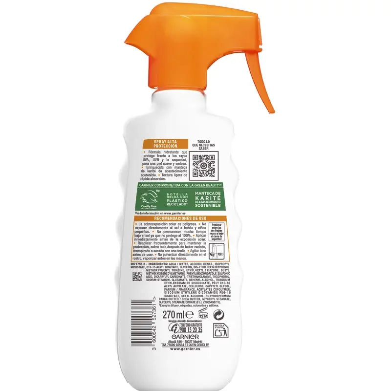 Garnier Delial Schutzspray Spf 50+ Hydra 24H Protect , 270 ml