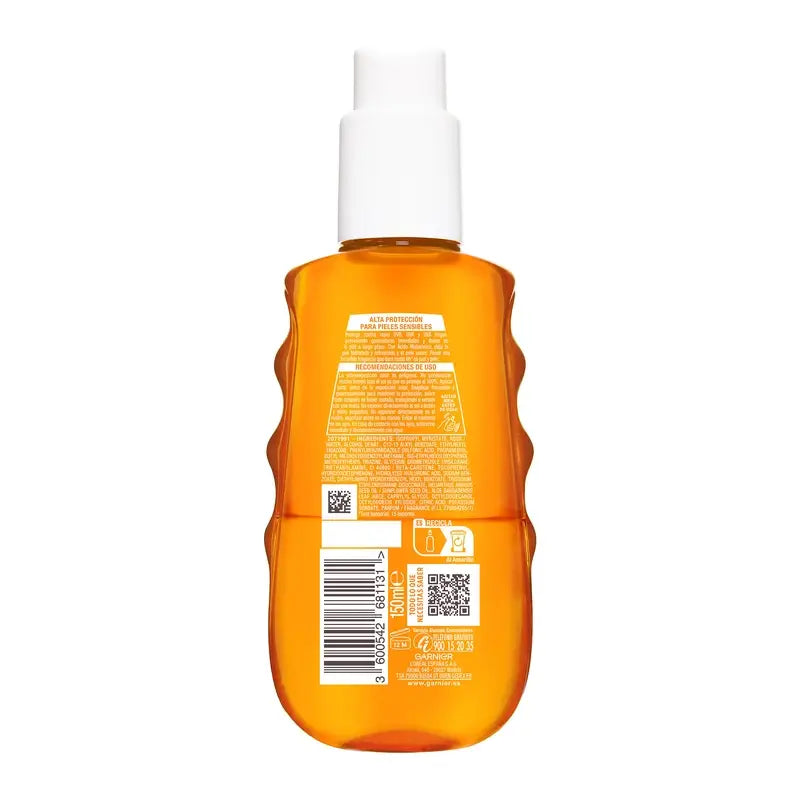 Garnier Delial Delial Sensitive Advanced Feuchtigkeitspflege Sonnenschutz Wasser Spf 30, 150Ml