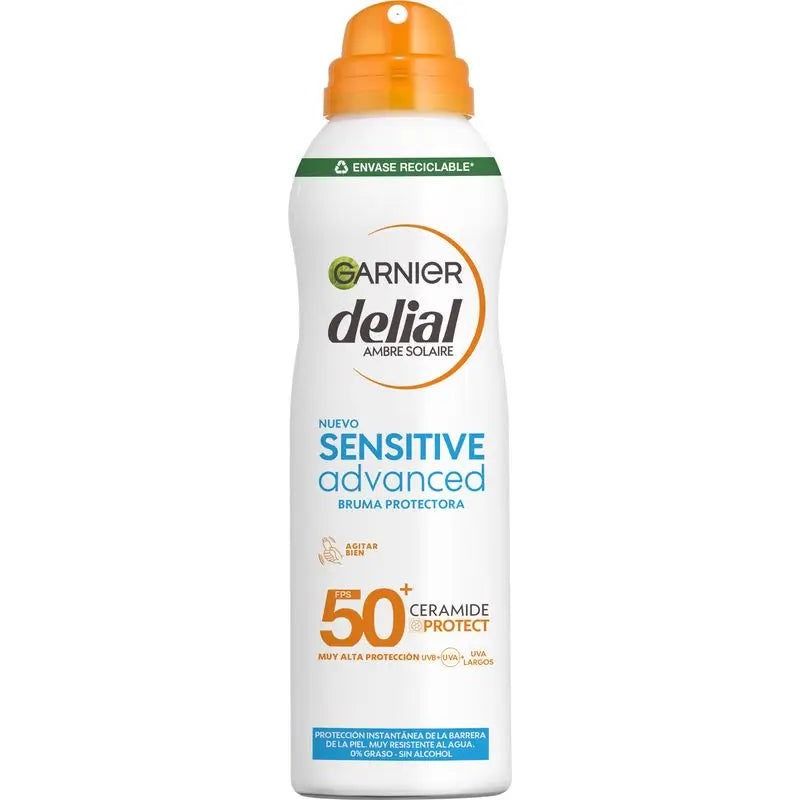Garnier Delial Sensitive Advanced Ip50+ Mist für empfindliche, helle und sonnenintolerante Haut. Pädiatrisch, 150Ml