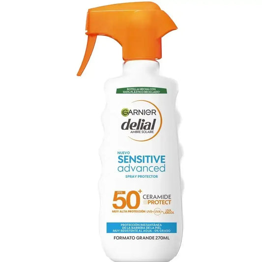Garnier Delial Delial Sensitive Advanced Ip50+ Sonnenschutzspray für helle, empfindliche und sonnenunverträgliche Haut, 270Ml