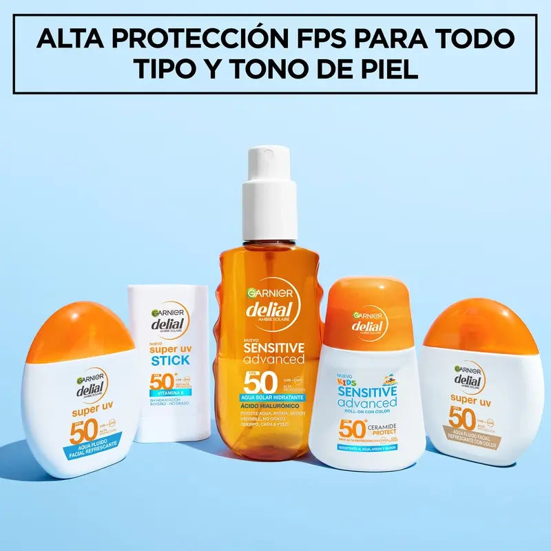 Garnier Delial Super Uv Water Erfrischendes Gesichtsfluid Spf 50 Matteffekt, 50 ml