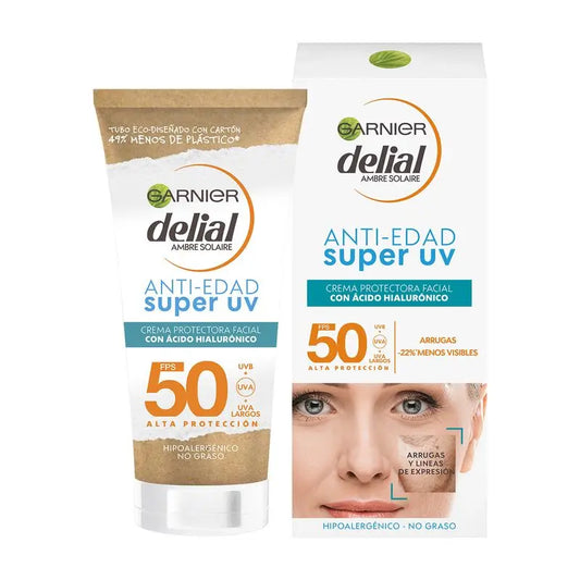 Garnier Delial Super Uv Fps50+ Tägliche Altersschutzcreme mit Hyaluronsäure - 50Ml