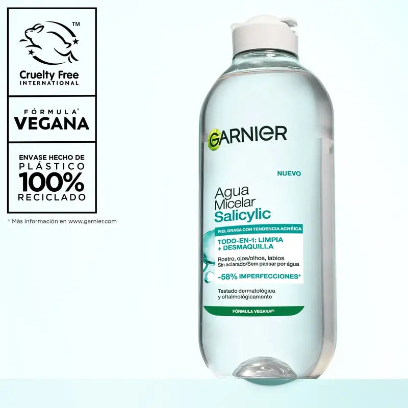 Garnier Gesichtsreinigungsprodukte Salizylisches Anti-Perfektions-Mizellenwasser , 400 ml