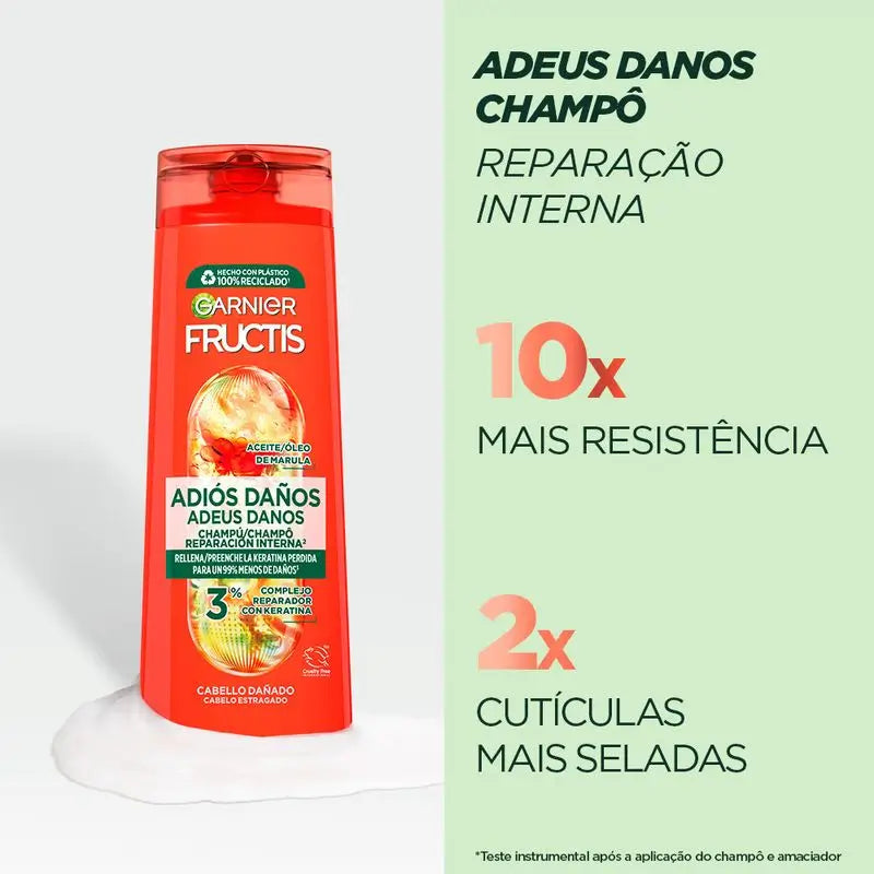 Garnier Fructis Goodbye Damage Shampoo mit Marula-Öl für geschädigtes Haar 300Ml