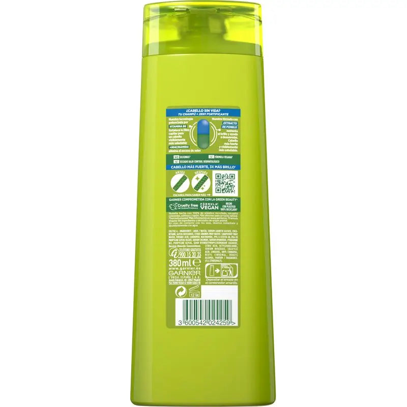 Garnier Fructis Strength & Shine Shampoo 2 In 1 für normales Haar - 380 Ml